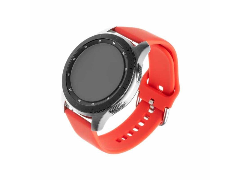 FIXED Silicone Strap for Smartwatch Universal 22 mm Red