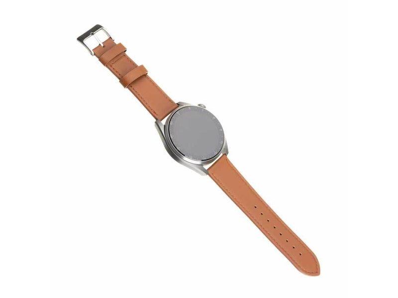 FIXED Leather Strap for Smartwatch Universal 22 mm Brown