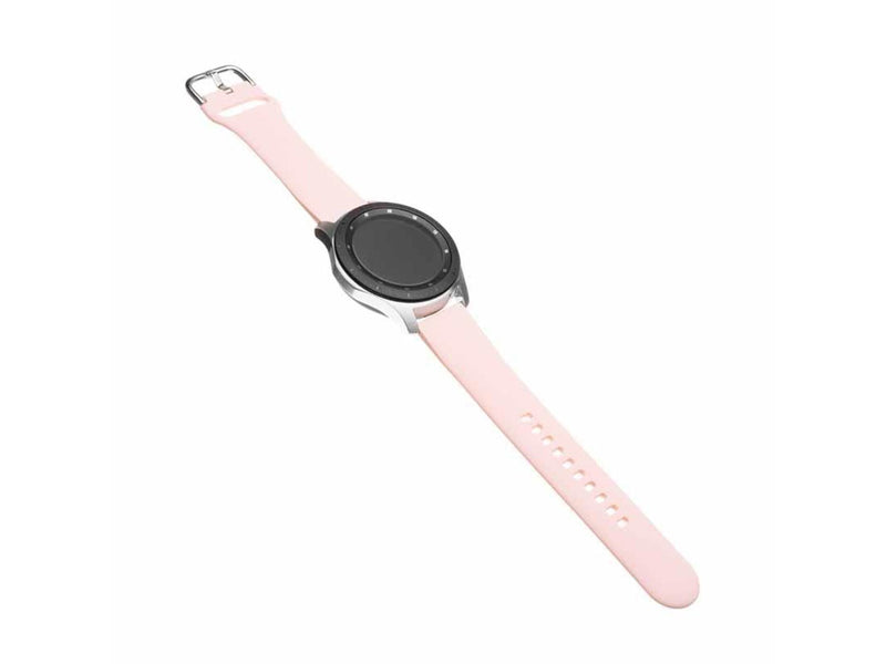 FIXED Silicone Strap for Smartwatch Universal 22 mm Pink