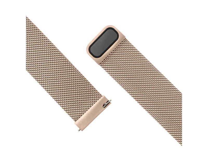 FIXED Mesh Strap for Smartwatch Universal 20mm Rose Gold