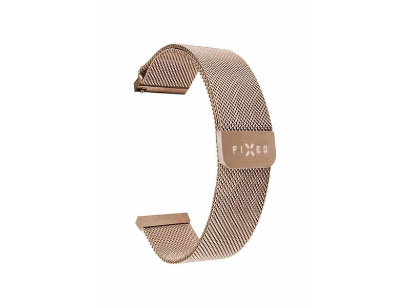 FIXED Mesh Strap for Smartwatch Universal 20mm Rose Gold