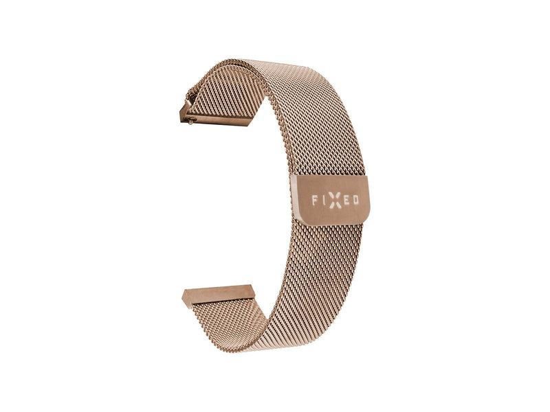 FIXED Mesh Strap for Smartwatch Universal 22mm Rose Gold