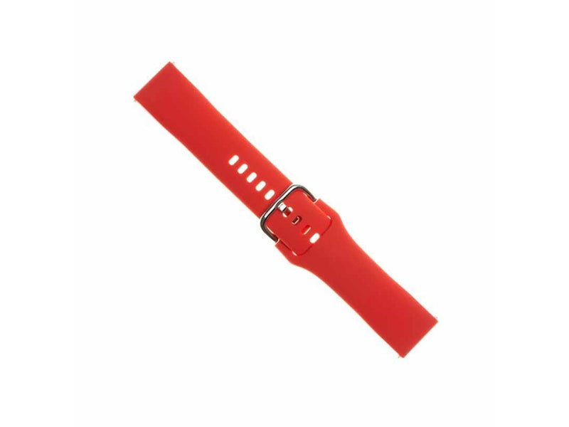 FIXED Silicone Strap for Smartwatch Universal 20 mm Red