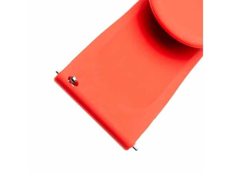 FIXED Silicone Strap for Smartwatch Universal 20 mm Red