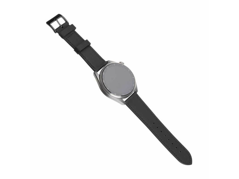 FIXED Leather Strap for Smartwatch Universal 22 mm Black