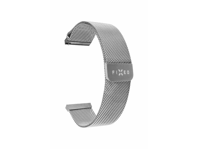 FIXED Mesh Strap for Smartwatch Universal 22 mm Silver