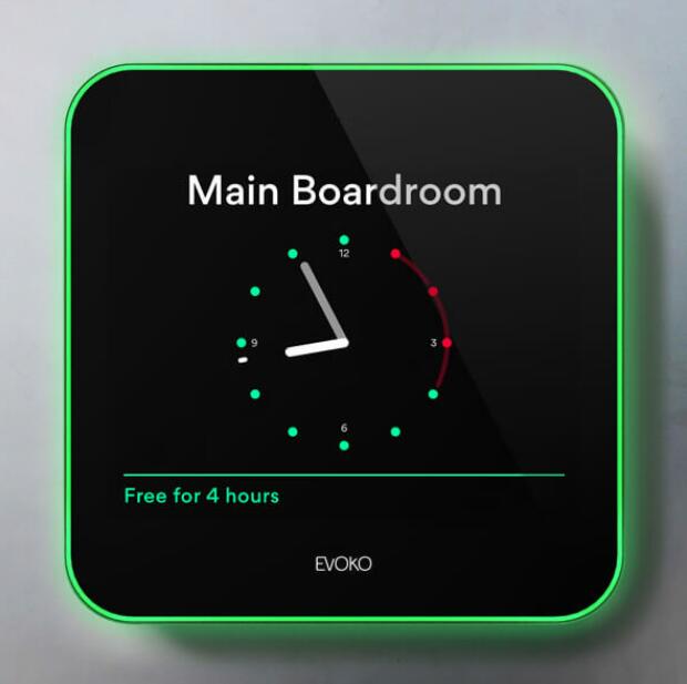 Evoko Liso Raummanager digitales Türschild 8 Zoll (20,32 cm)