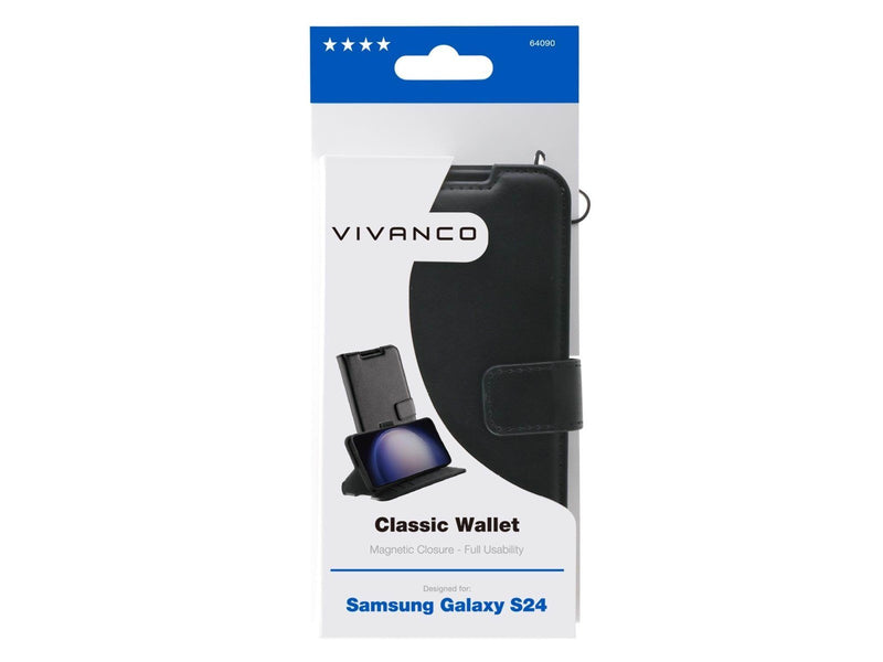 Vivanco Classic Wallet Galaxy S24 5G Black