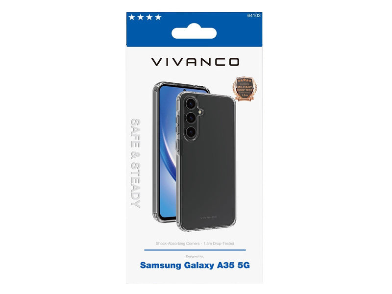 Vivanco Safe & Steady TPU Cover Galaxy A35 5G Clear