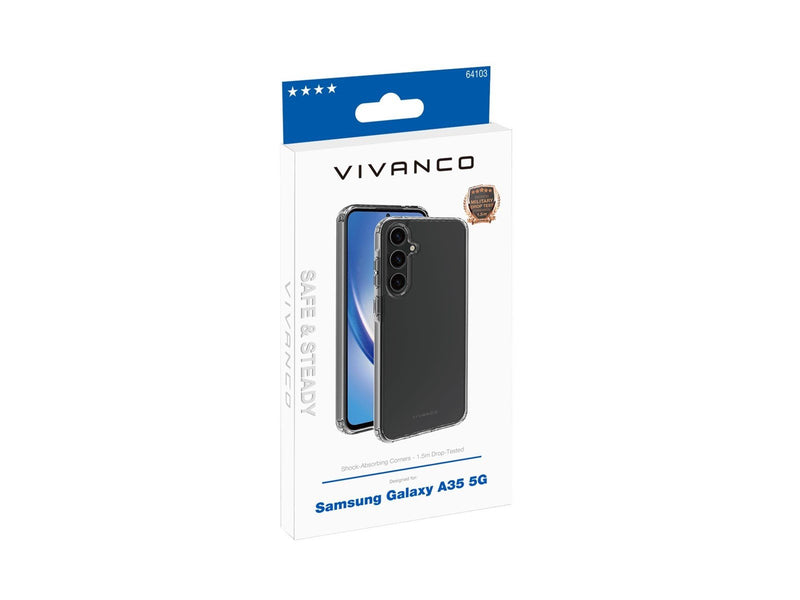 Vivanco Safe & Steady TPU Cover Galaxy A35 5G Clear