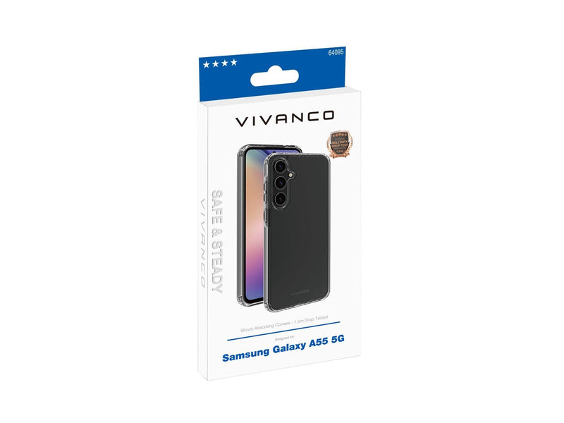Vivanco Safe & Steady Cover Galaxy A55 5G Clear