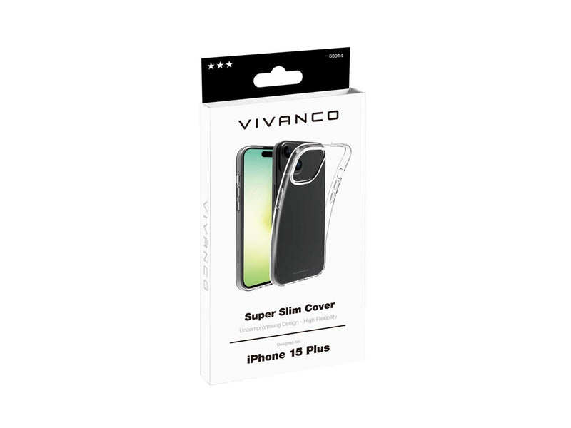 Vivanco Slim TPU Cover iPhone 15/14 Plus Clear