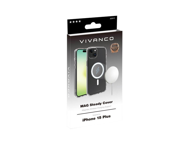 Vivanco Mag Steady Cover iPhone 15/14 Plus Clear