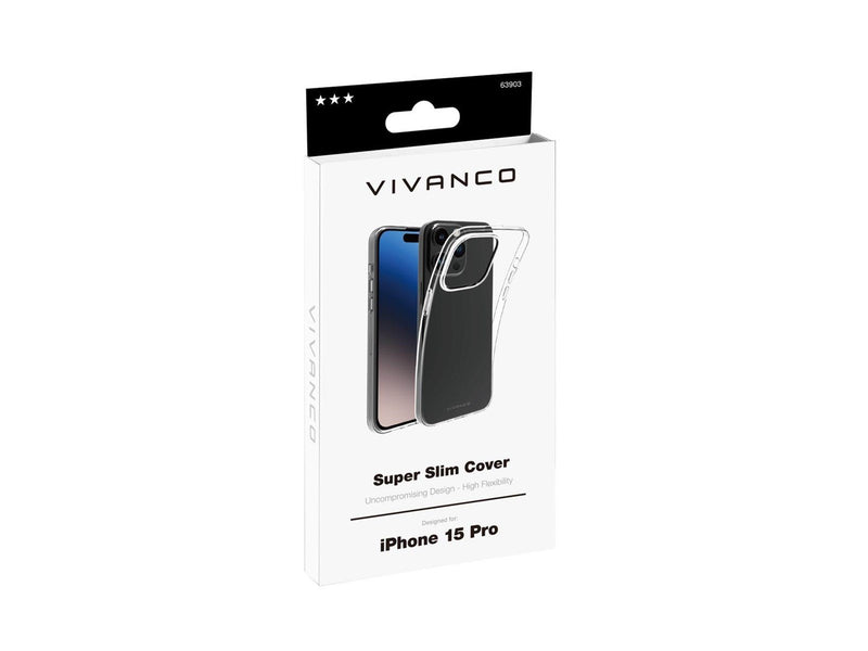 Vivanco Slim TPU Cover iPhone 15 Pro Clear