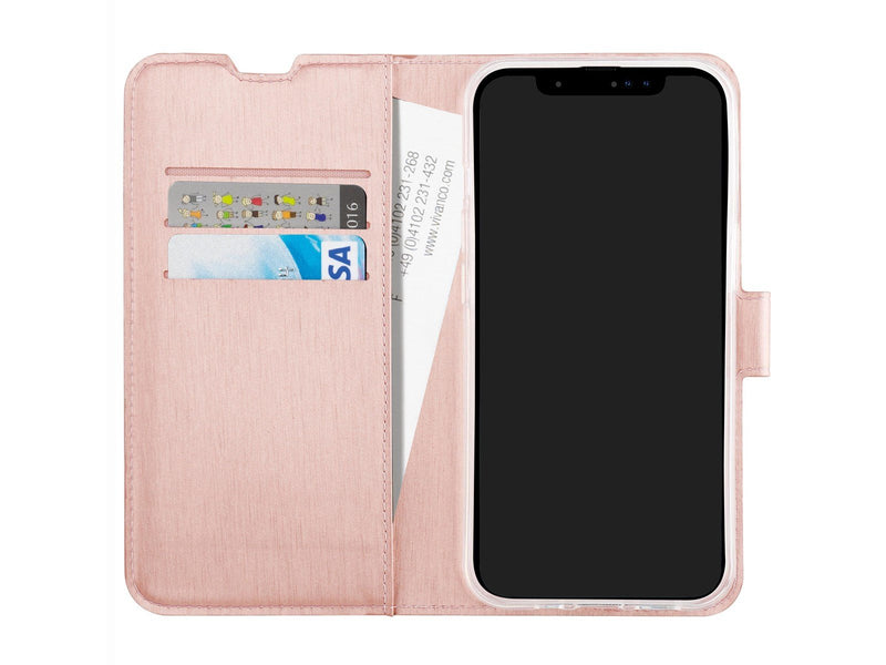 Vivanco Classic Wallet iPhone 15 Rose Gold