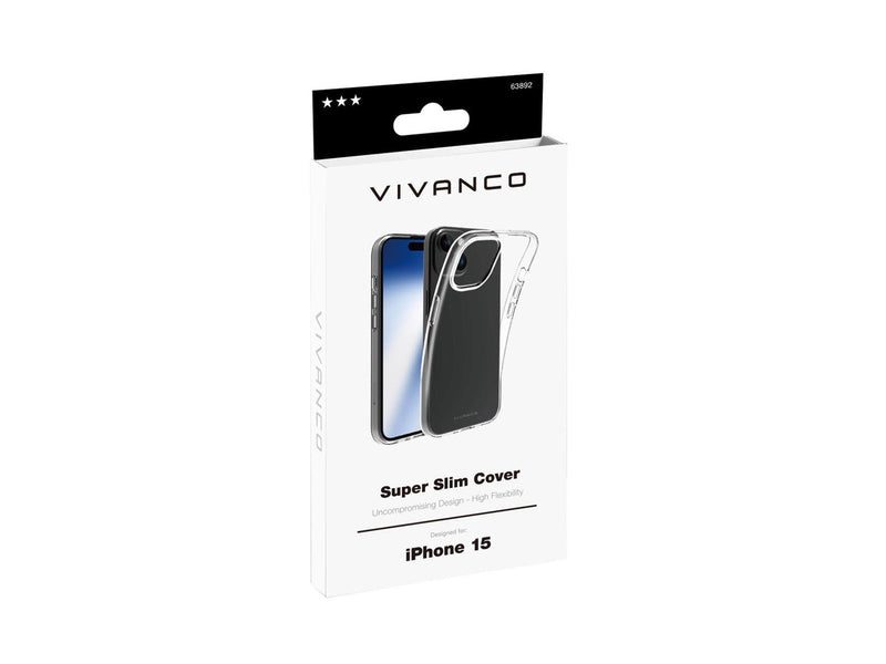 Vivanco Slim TPU Cover iPhone 15/14/13 Clear