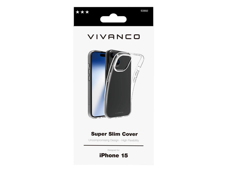 Vivanco Slim TPU Cover iPhone 15/14/13 Clear
