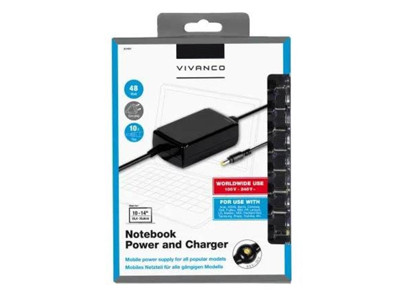 Vivanco AC/DC adapter 230V for Note/Netbooks 48W
