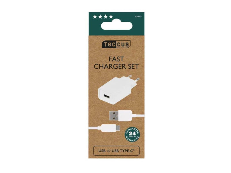 Vivanco Home Charger 2.1A + USB-C cable White