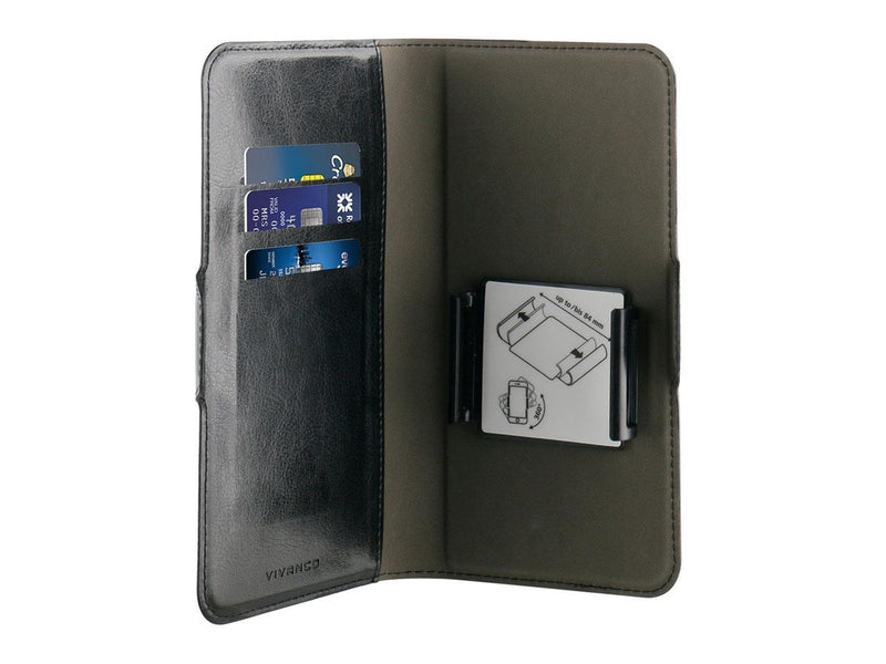 Vivanco Universal XL 3-card Wallet Case Black