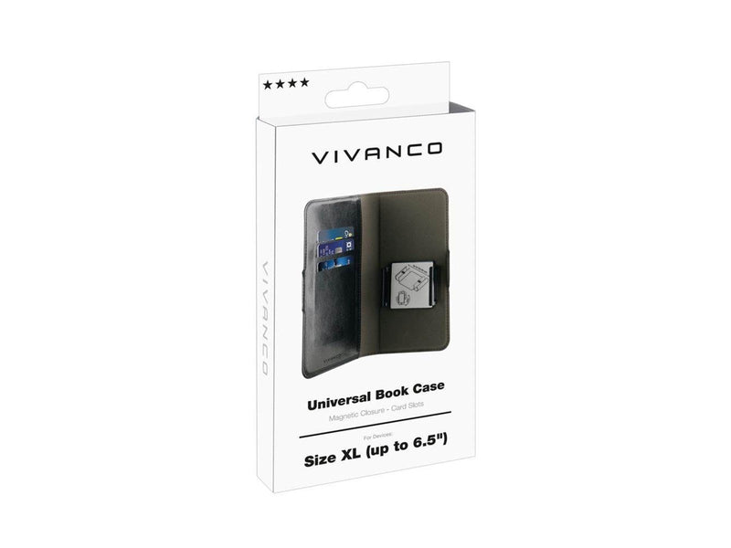 Vivanco Universal XL 3-card Wallet Case Black
