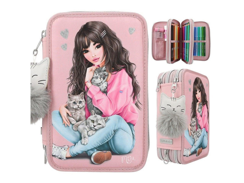 Depesche TOPModel Triple Pencil Case Kitten
