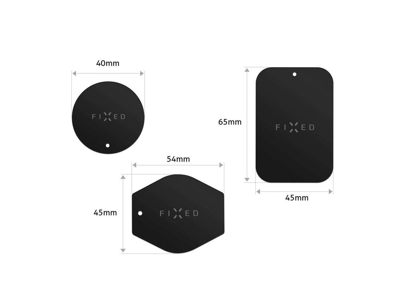 FIXED Icon Metal Phone holder plates 3M SET Black