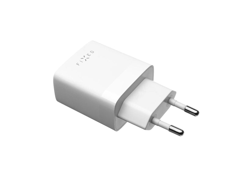 FIXED Home Charger 2x USB-A 17W/USB-C cable 1m White