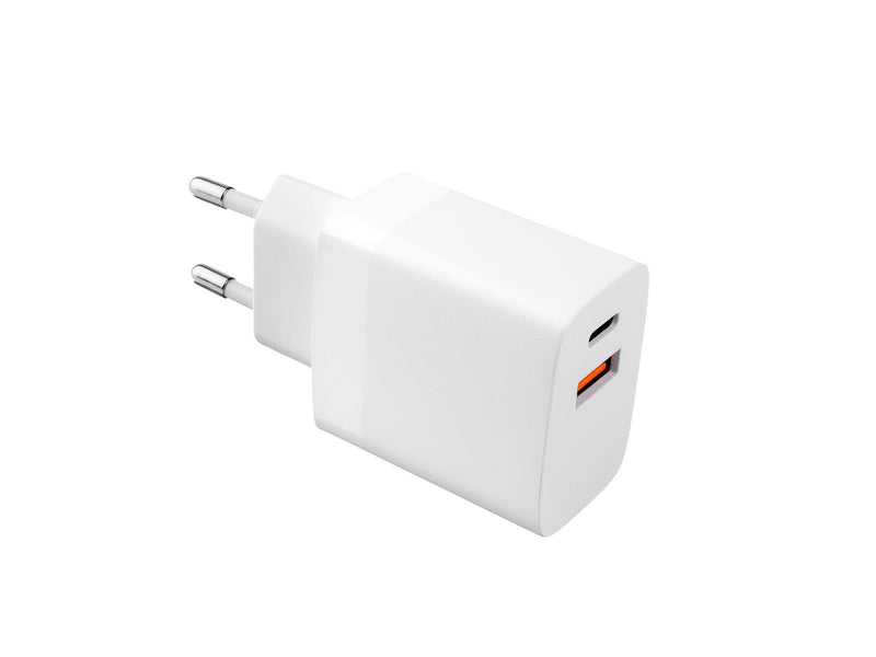 FIXED Home Charger 2x USB-A 17W/USB-C cable 1m White