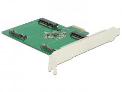 Delock PCI Express Karte zu 2 x intern mSATA