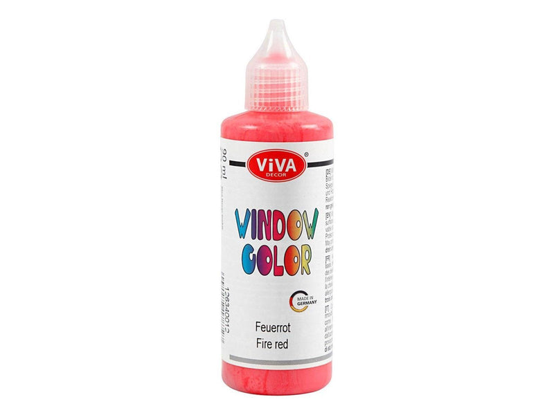 Creativ Company Window Color Sticker and Glass Paint - Red 90ml
