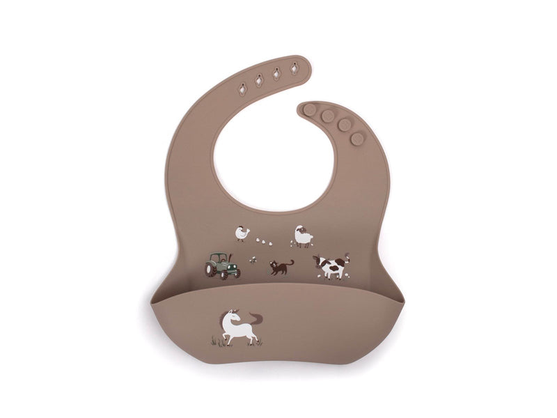 Filibabba - Silicone bib with print - Magic Farm