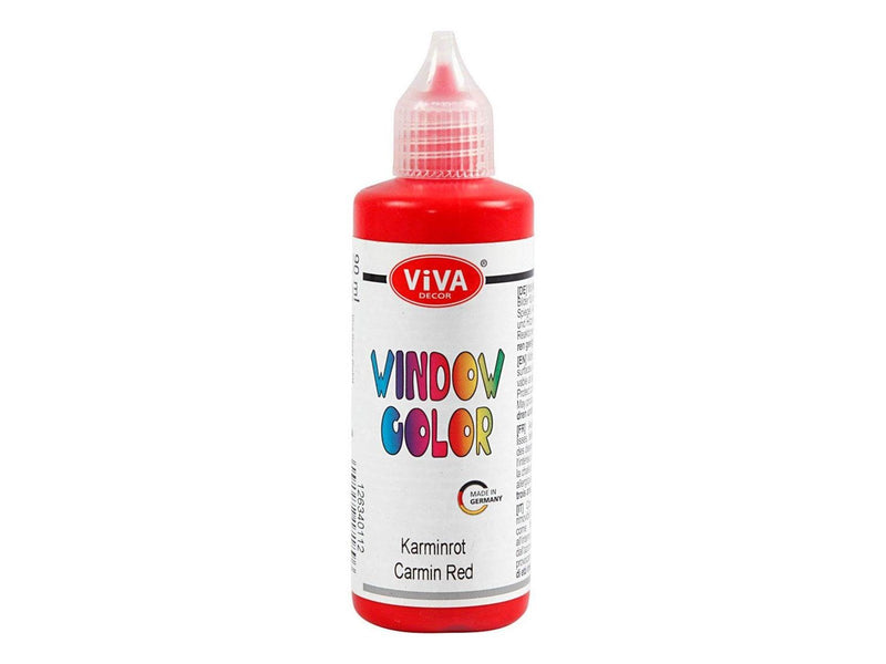 Creativ Company Window Color Sticker and Glass Paint - Carmine Red 90ml
