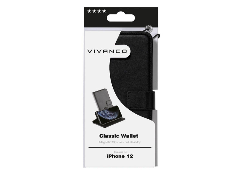 Vivanco Classic Wallet iPhone 12 mini Black