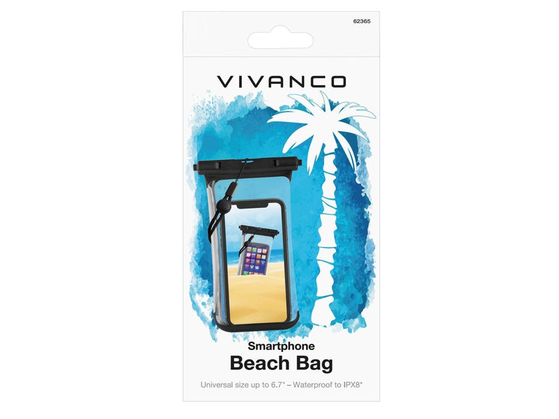Vivanco Beach Bag Universal Waterproof Bag 6.7" Black