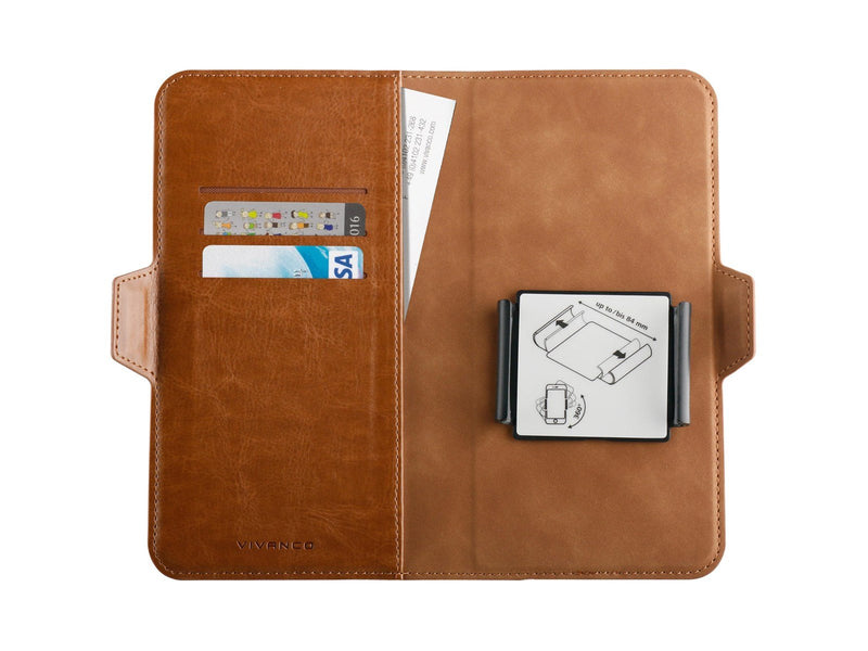 Vivanco Universal XL 3-card Wallet Case Brown