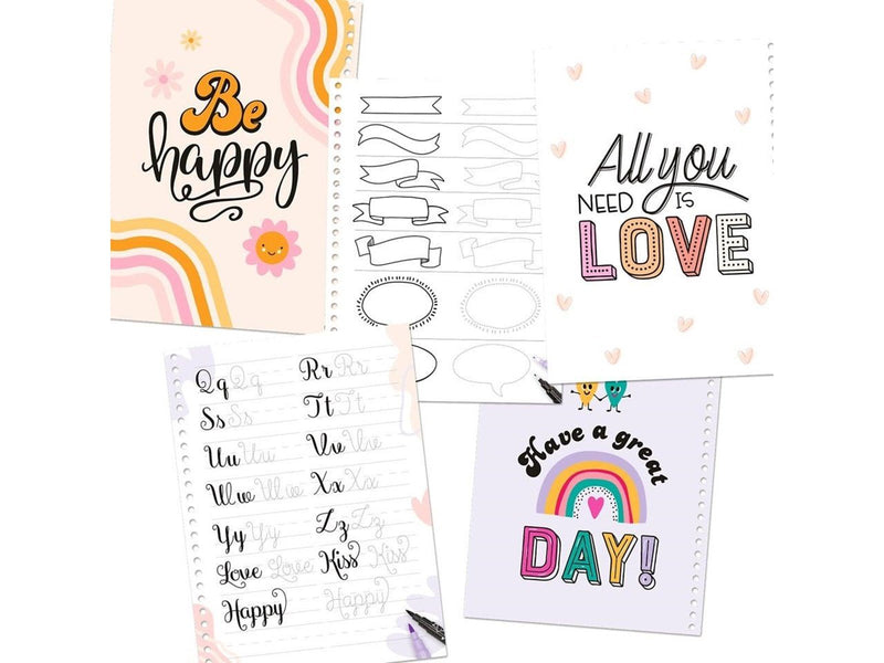 Topmodel Colouring Book Set Handlettering