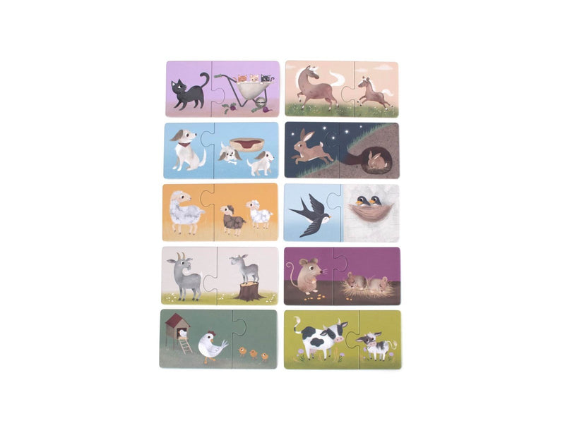 Filibabba - Parent and baby puzzles - Farm animals