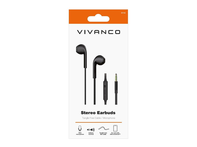 Vivanco Smart Pro In-Ear Plugin Eggshape Headset Black