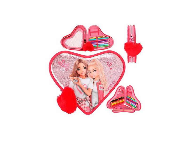 Depesche TOPModel - Pencilcase  heart shape - ONE LOVE