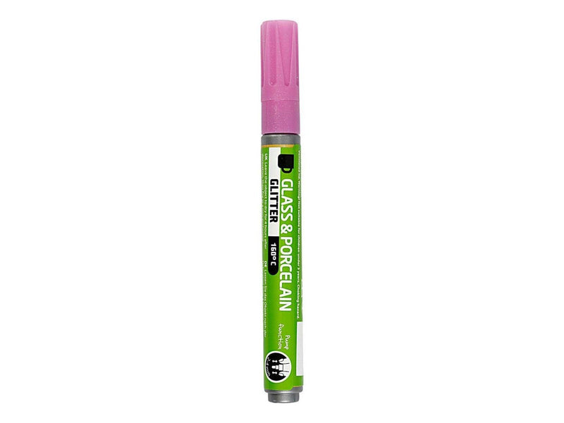Creativ Company Glass and Porcelain Pen Glitter Semi-Opaque - Pink