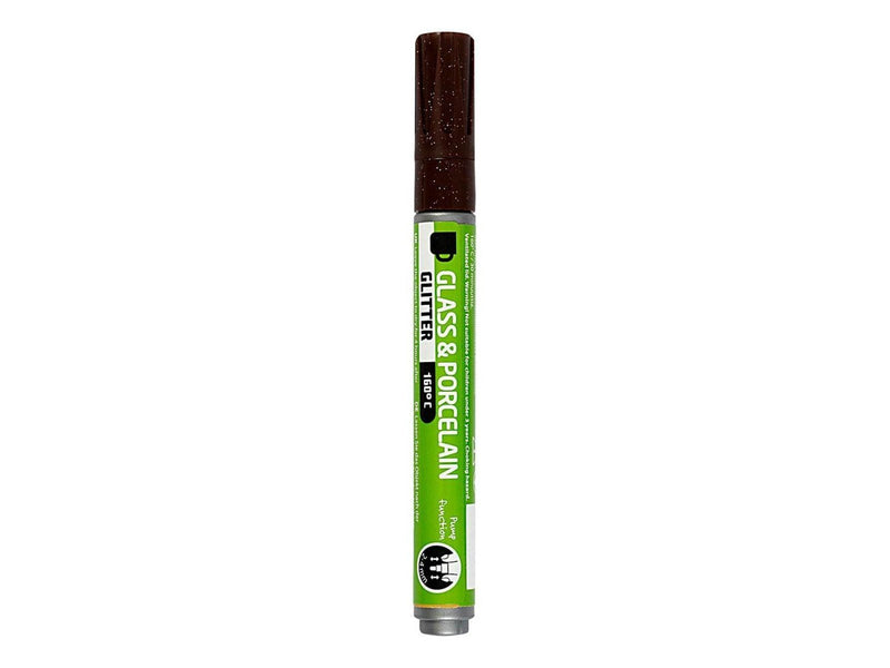 Creativ Company Glass and Porcelain Pen Glitter Semi-Opaque - Brown