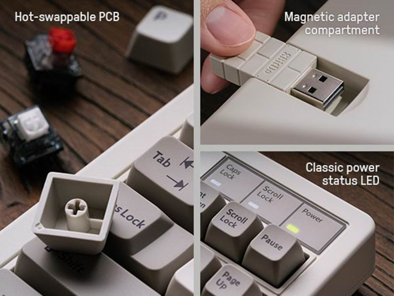 8BitDo Retro Mechanical Keyboard - M Edition - Englisch - UK