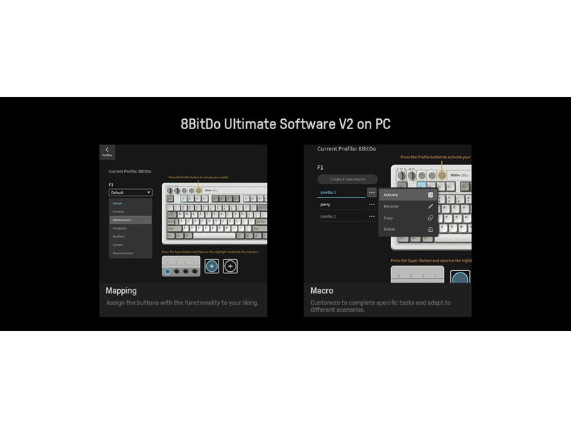 8BitDo Retro Mechanical Keyboard - M Edition - Englisch - UK