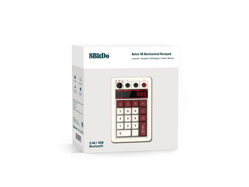 8BitDo Retro 18 Mechanical Numpad (Fami Edition) - Numpad