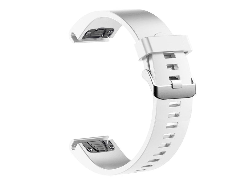 FIXED Silicone Strap for Garmin QuickFit 20 mm White