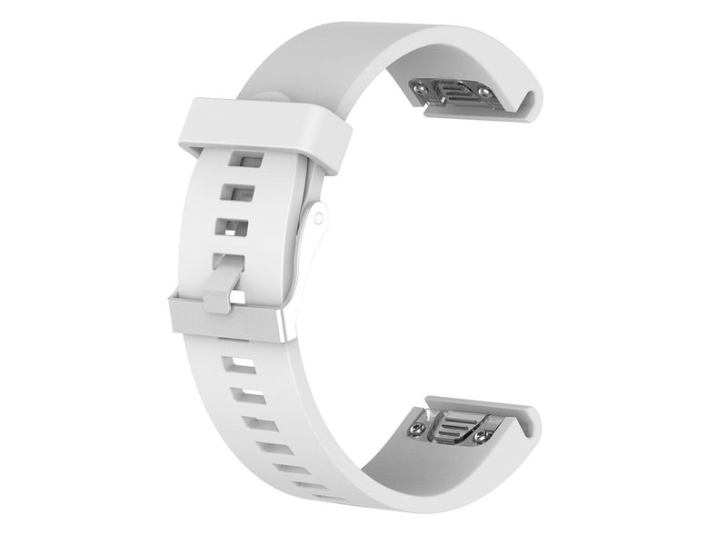FIXED Silicone Strap for Garmin QuickFit 20 mm White