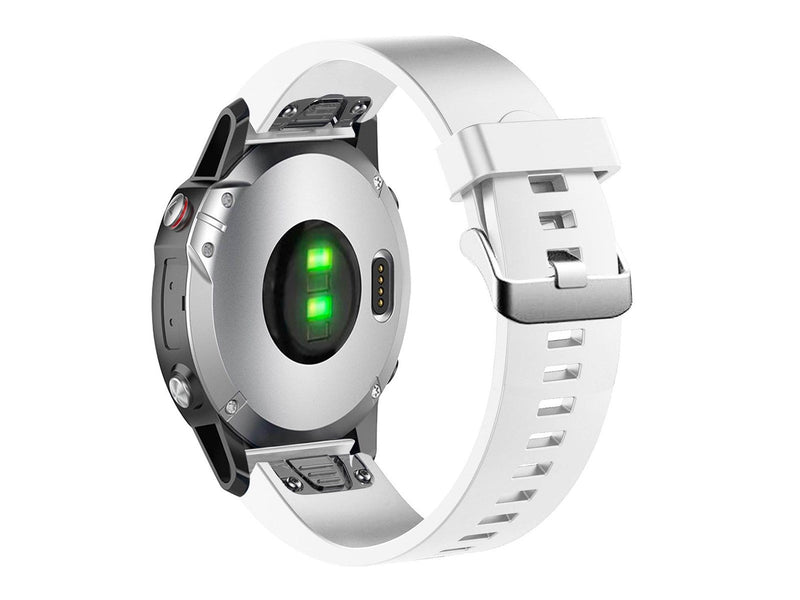 FIXED Silicone Strap for Garmin QuickFit 20 mm White