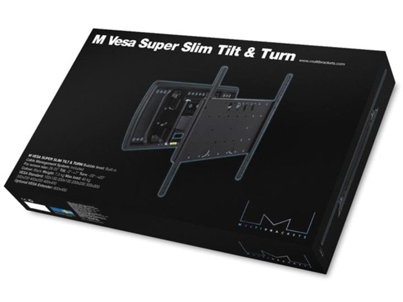Multibrackets Super Slim neigen & Turn 40 kg 65" 100 x 100 mm