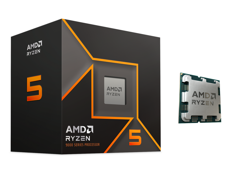 AMD Ryzen 5 9600X CPU - 6 Kerne - 3.9 GHz - AMD AM5 - AMD Boxed (ohne Kühler)